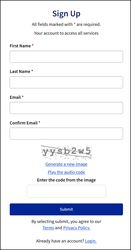 Sign Up Form